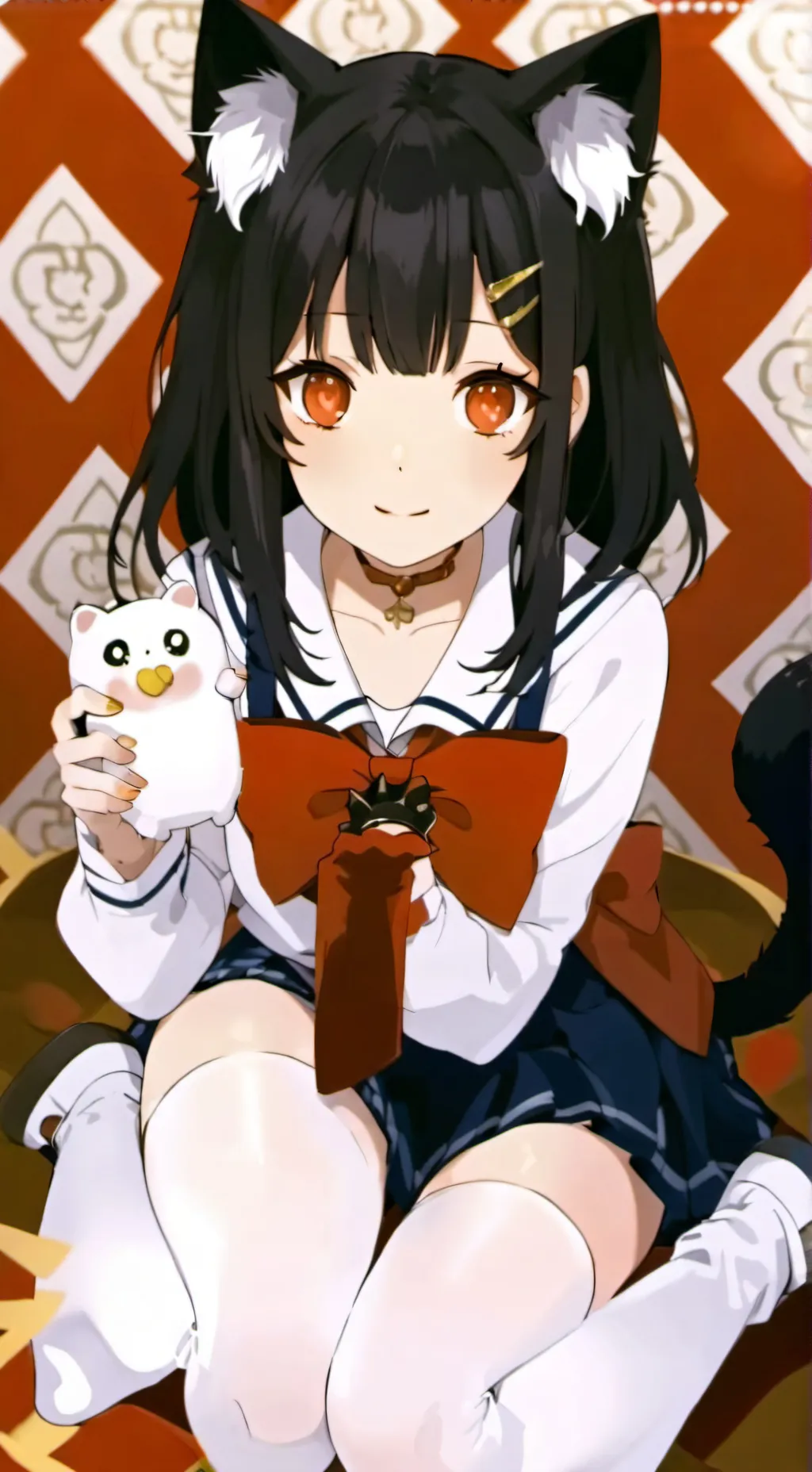 ai character: Uwu waifu kitty background