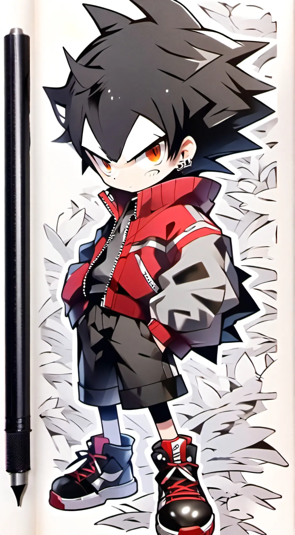 ai character: Shadow T. hedgehog background