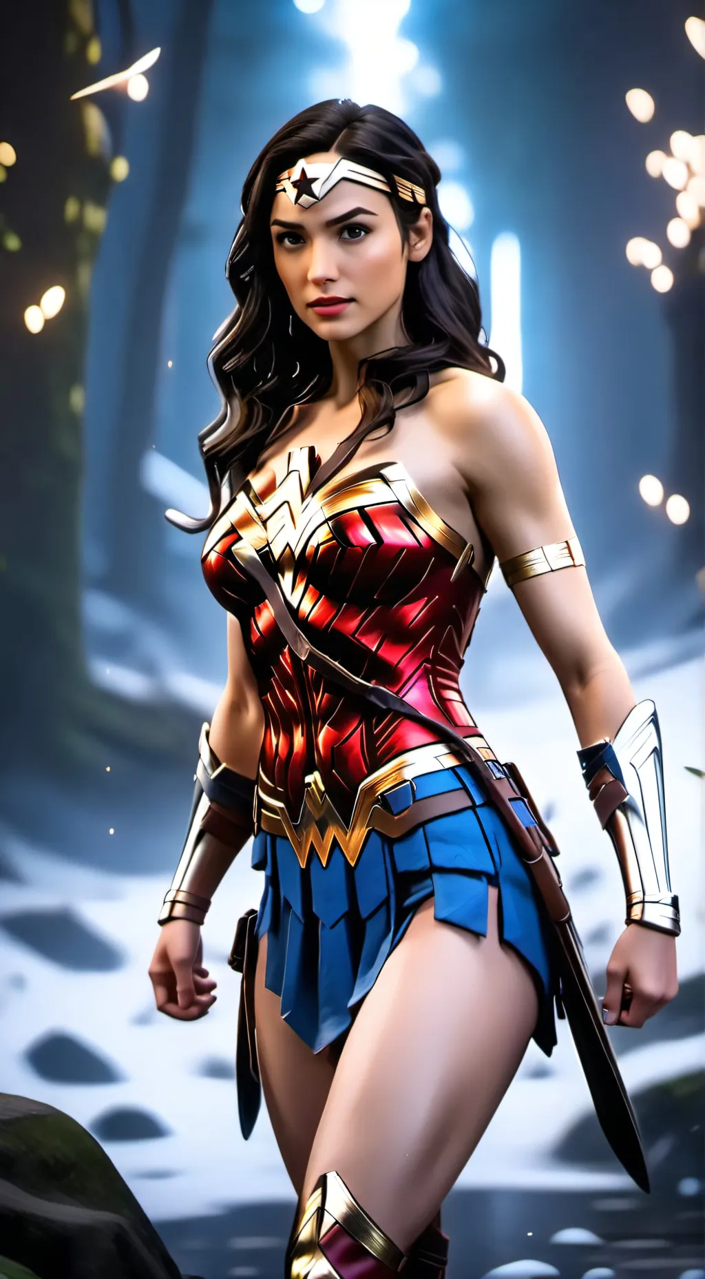 ai character: Diana Prince  background