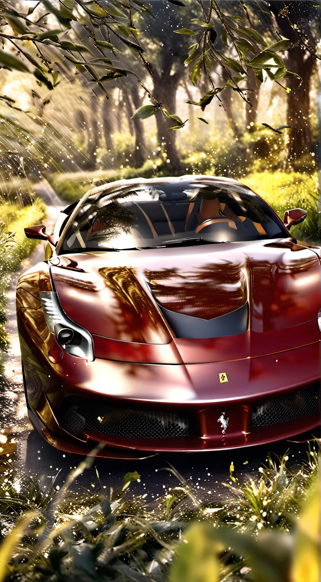 ai character: Ferrari  background