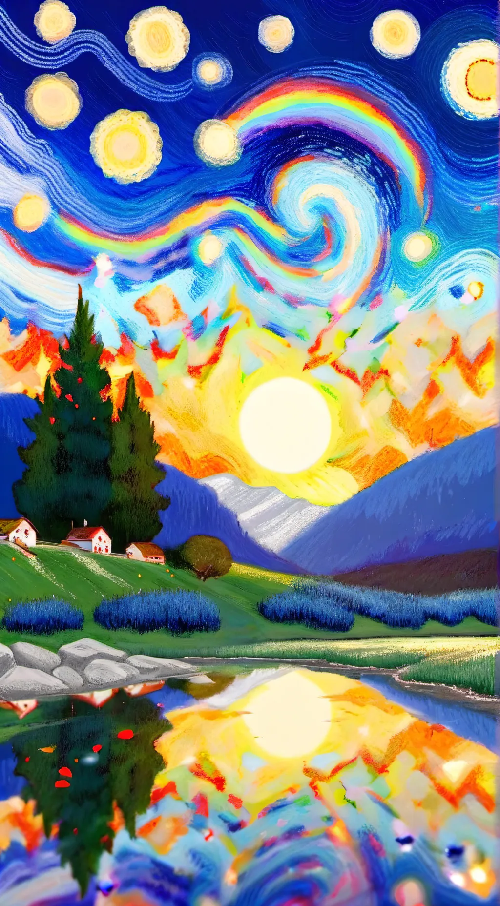 ai character: Dandy world  background