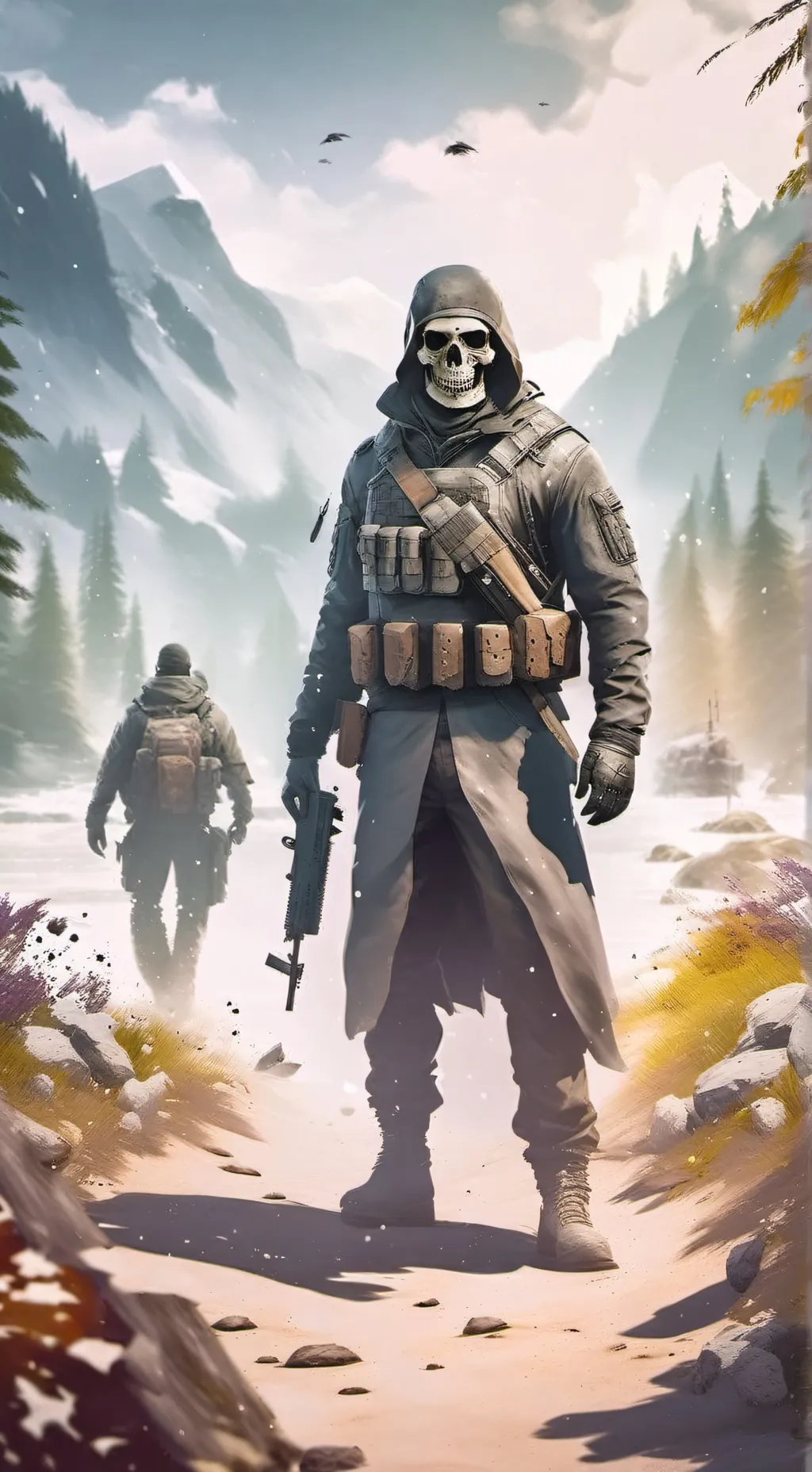 ai character: ghost background