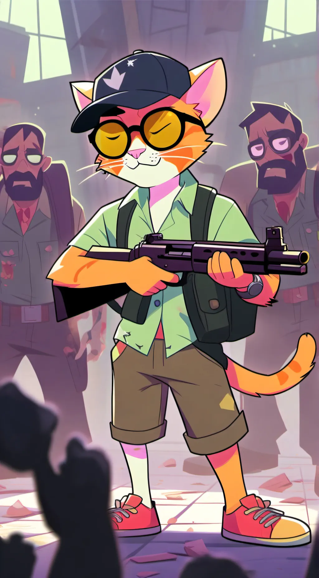 ai character: Felix the cat background