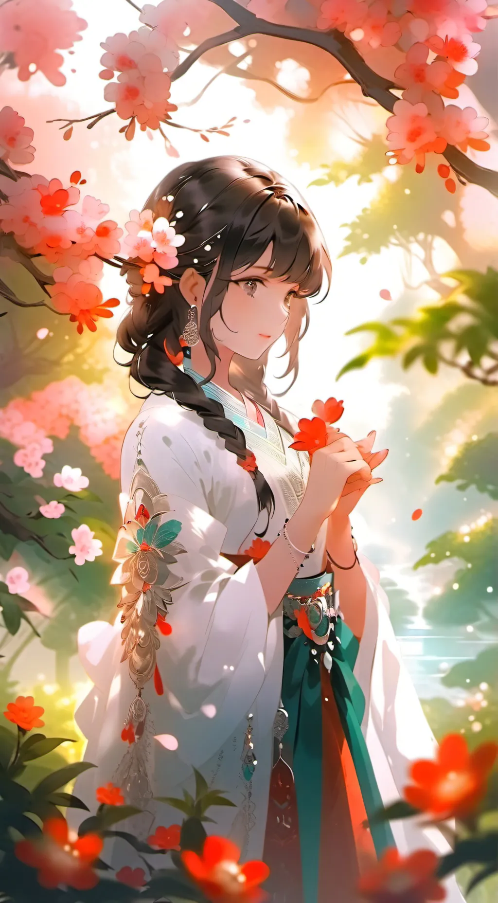 ai character: Sakura background