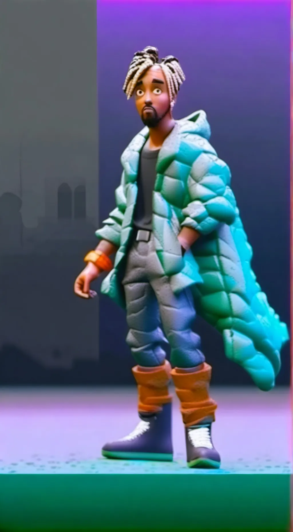 ai character: juice wrld background