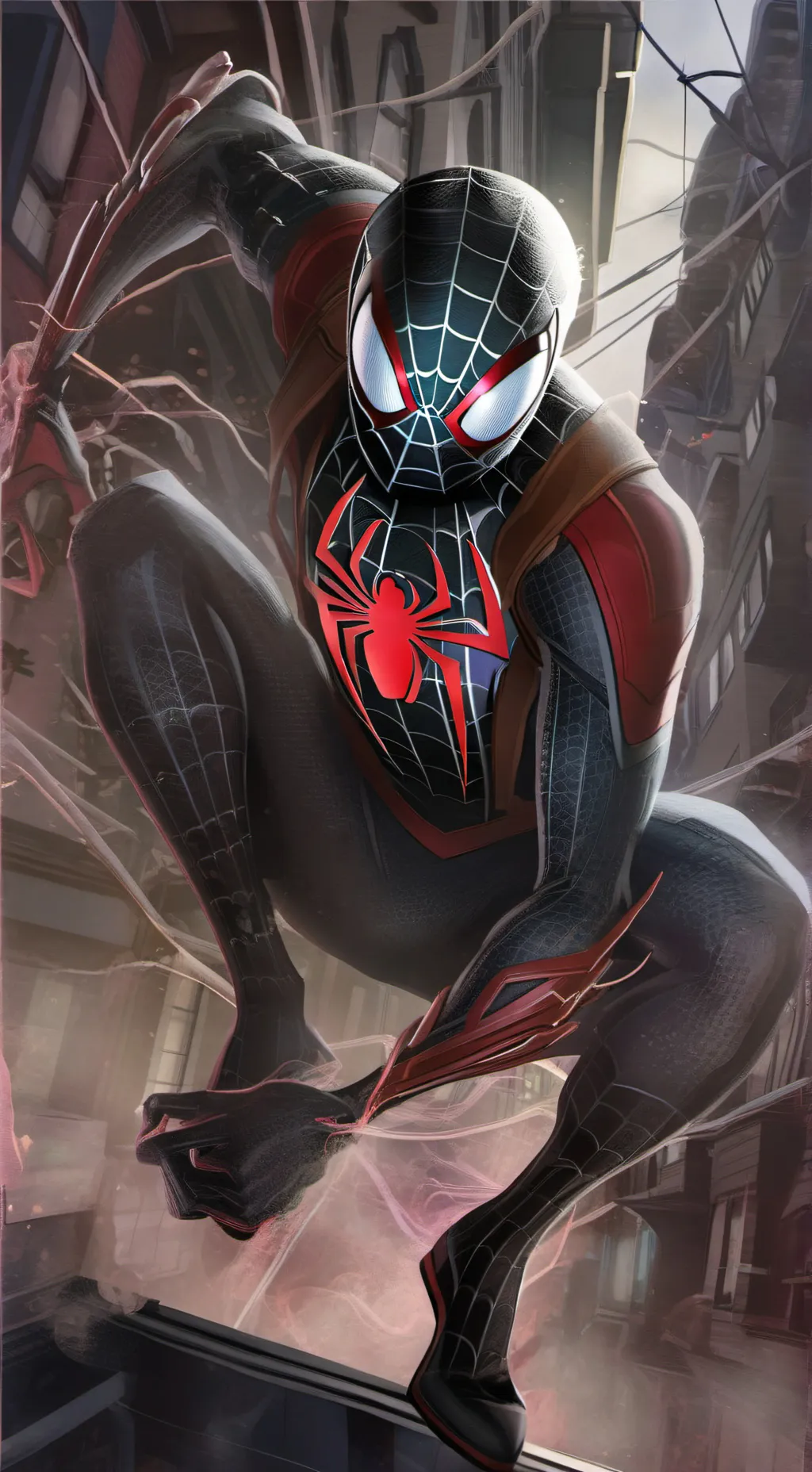 ai character: Miles morales background