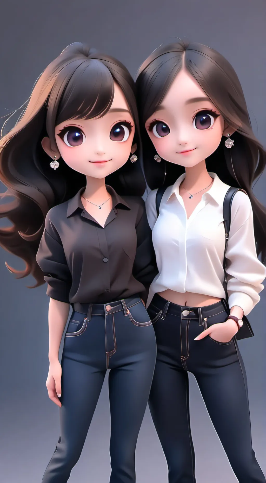 ai character: moon and lily background
