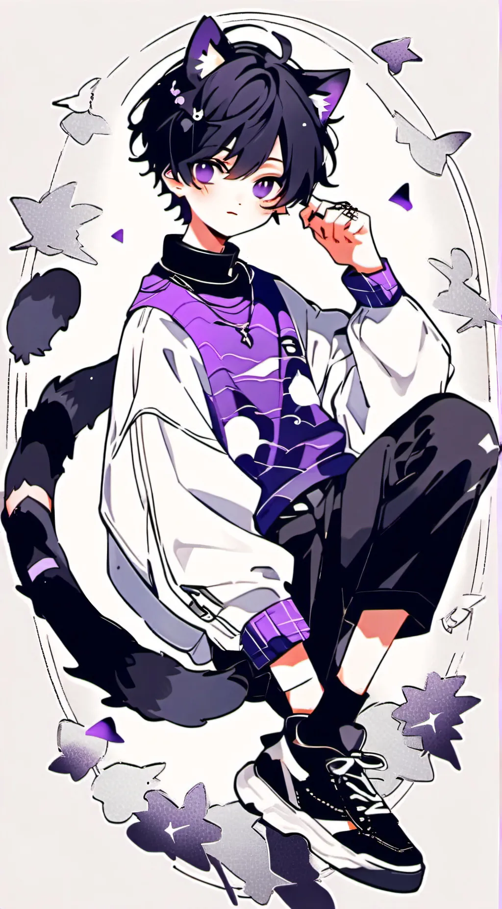 ai character: 风男(圣诞礼物~) background