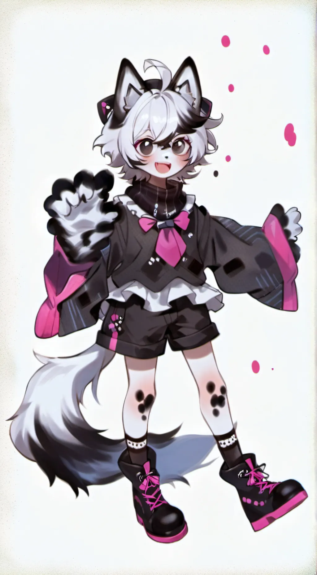 ai character: PinkSpotty Spirit background