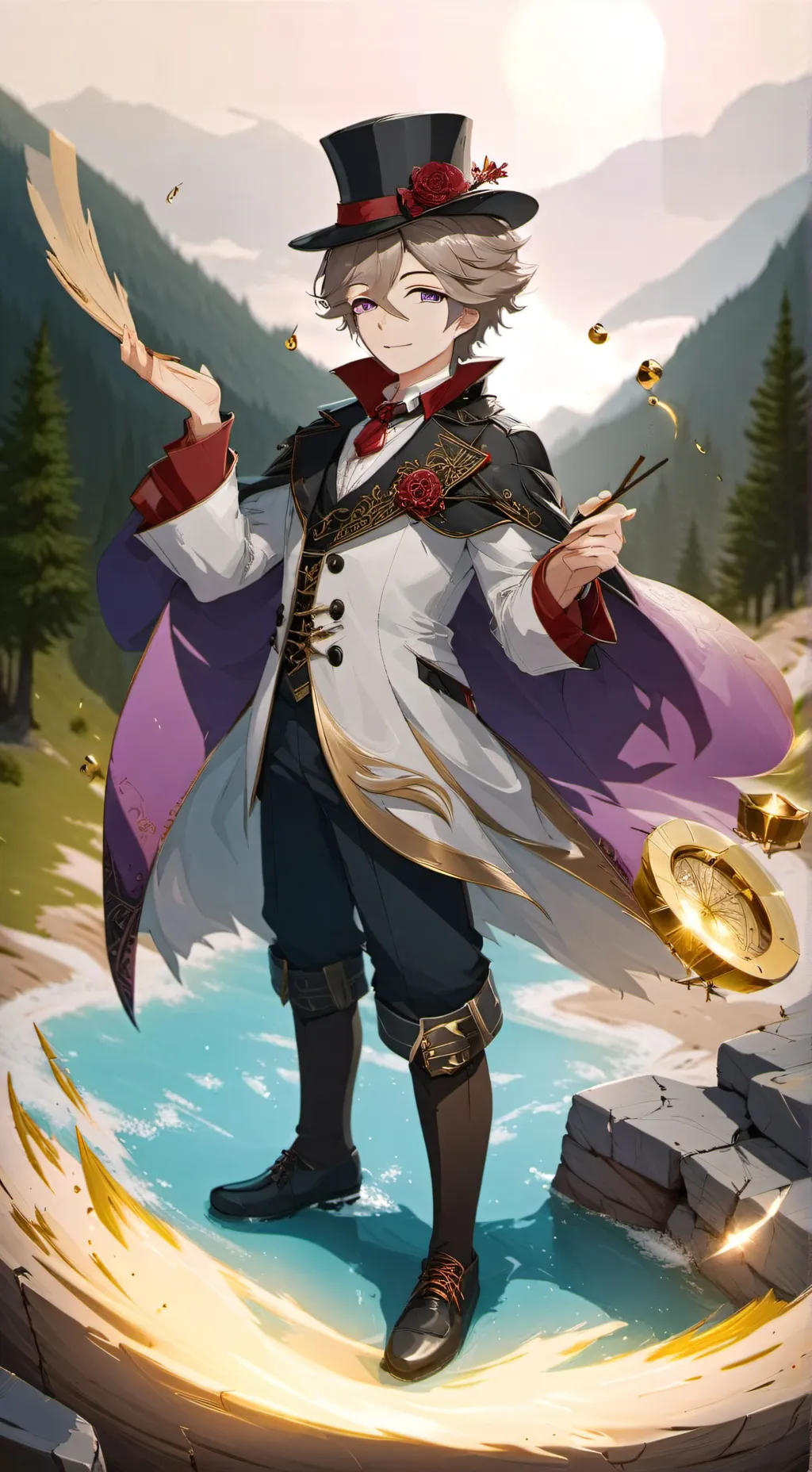 ai character: Lyney background