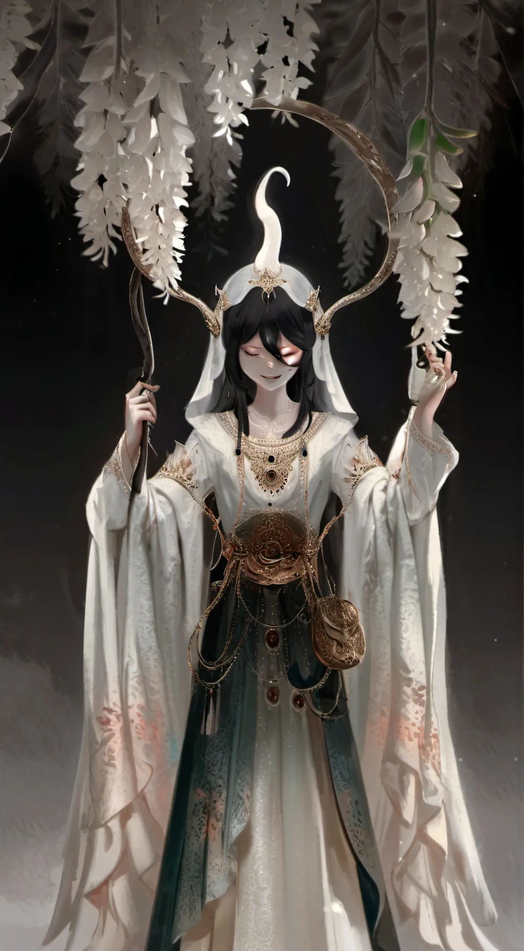 ai character: Miss circle background