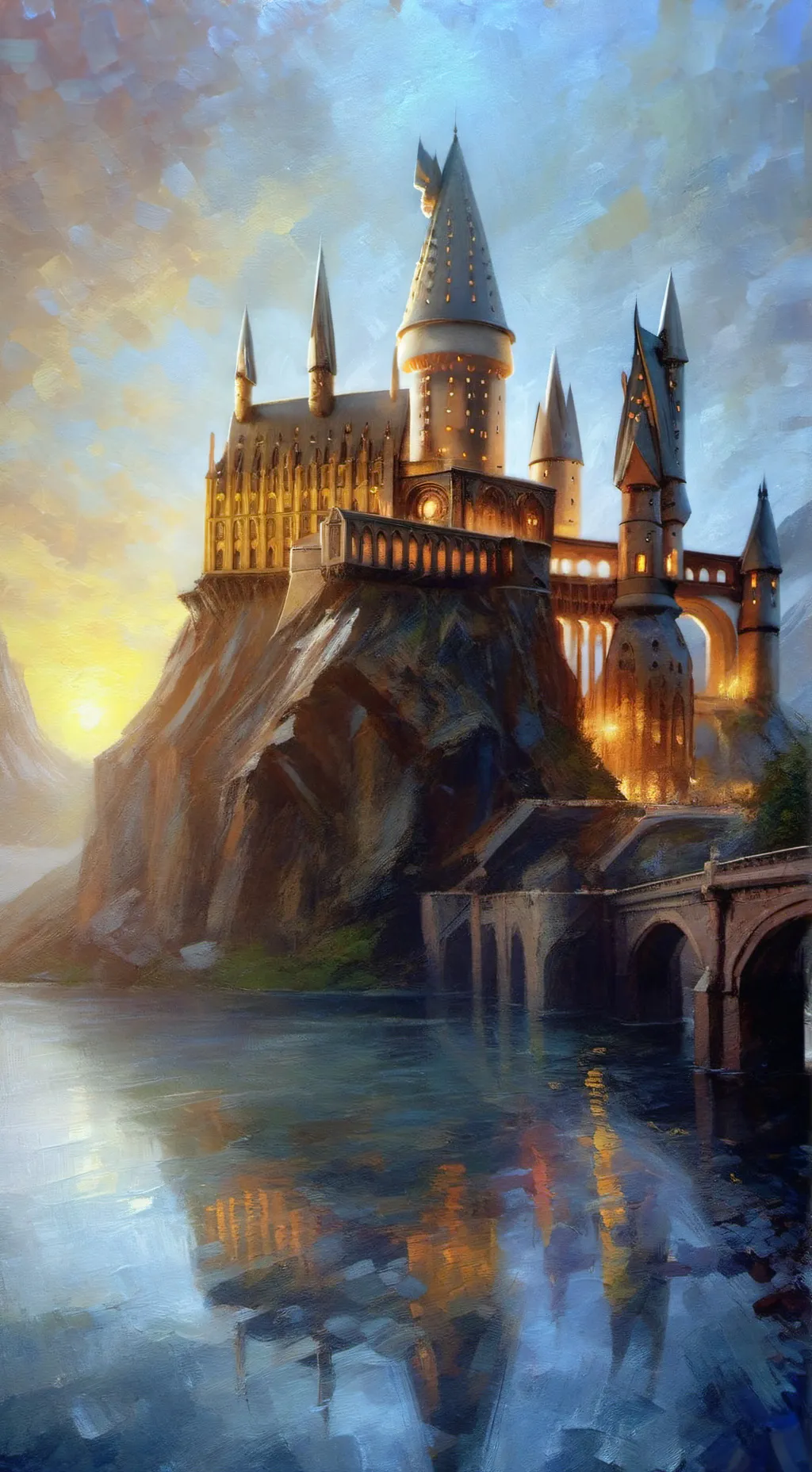 ai character: Hogwarts! background