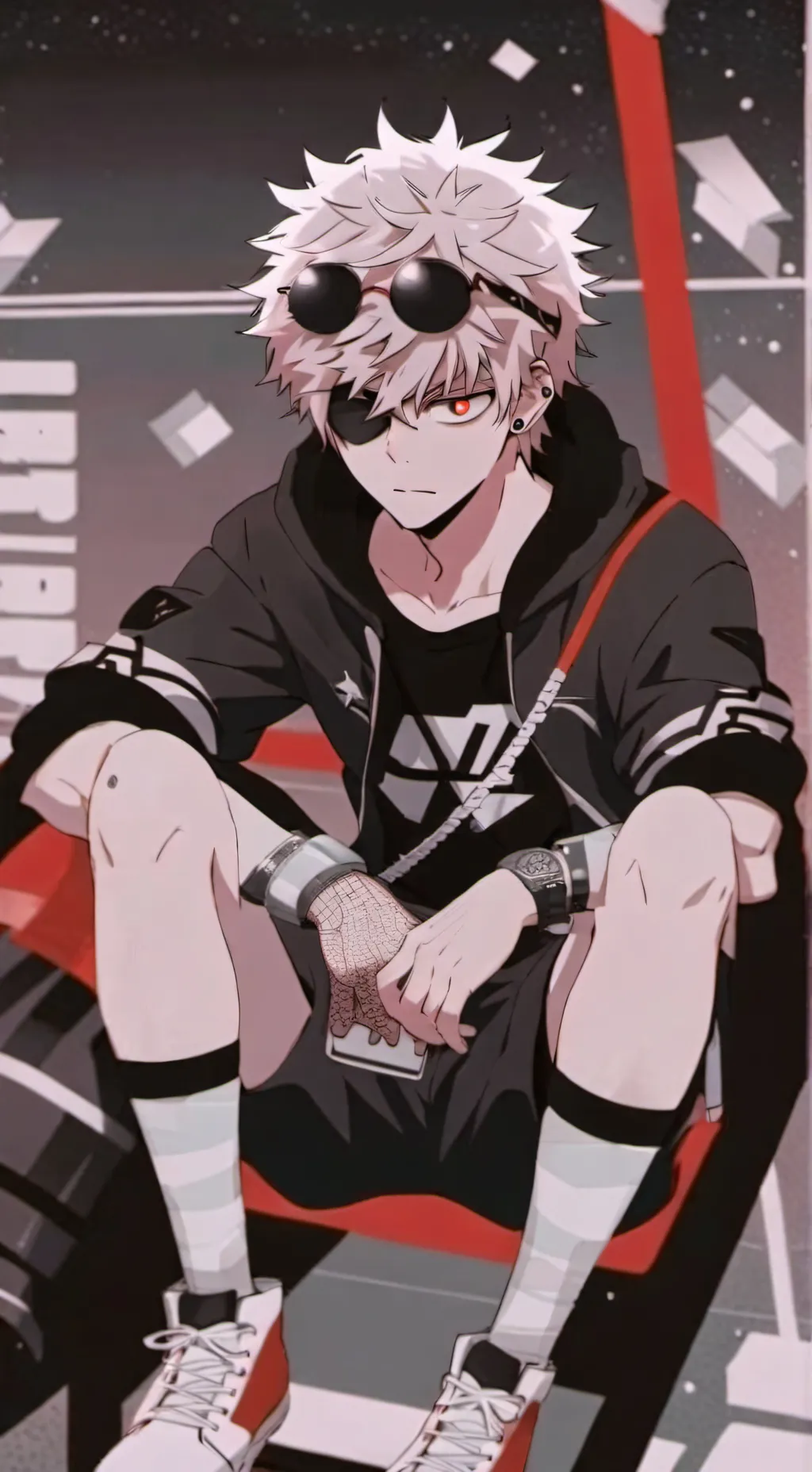 ai character: kacchan  background