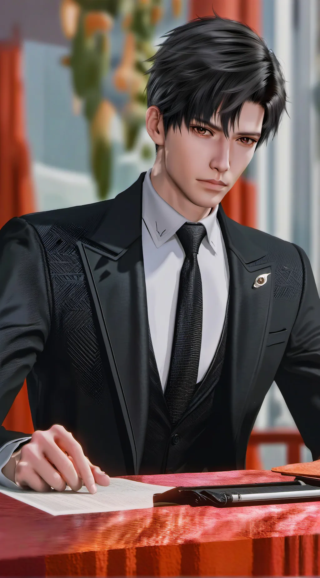 ai character: Victor Damier background