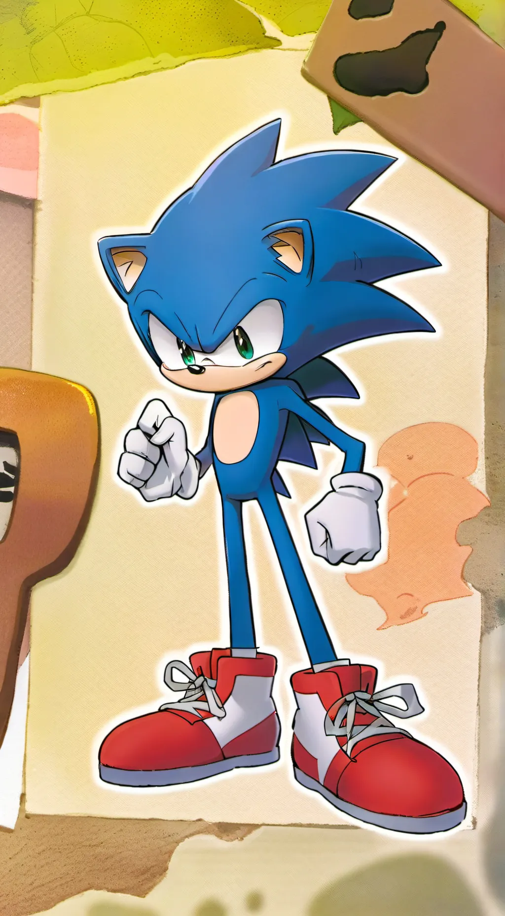 ai character: sonic the hedgehog background