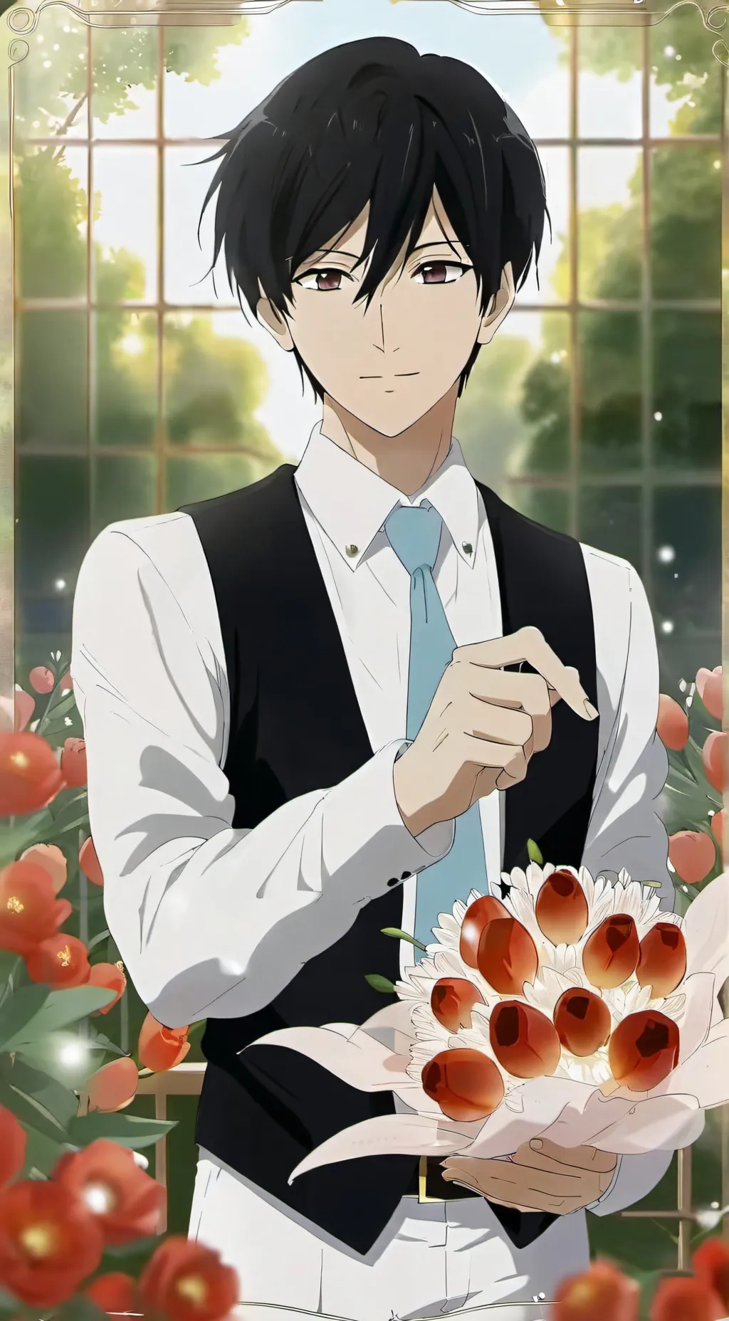 ai character: Takashi  background