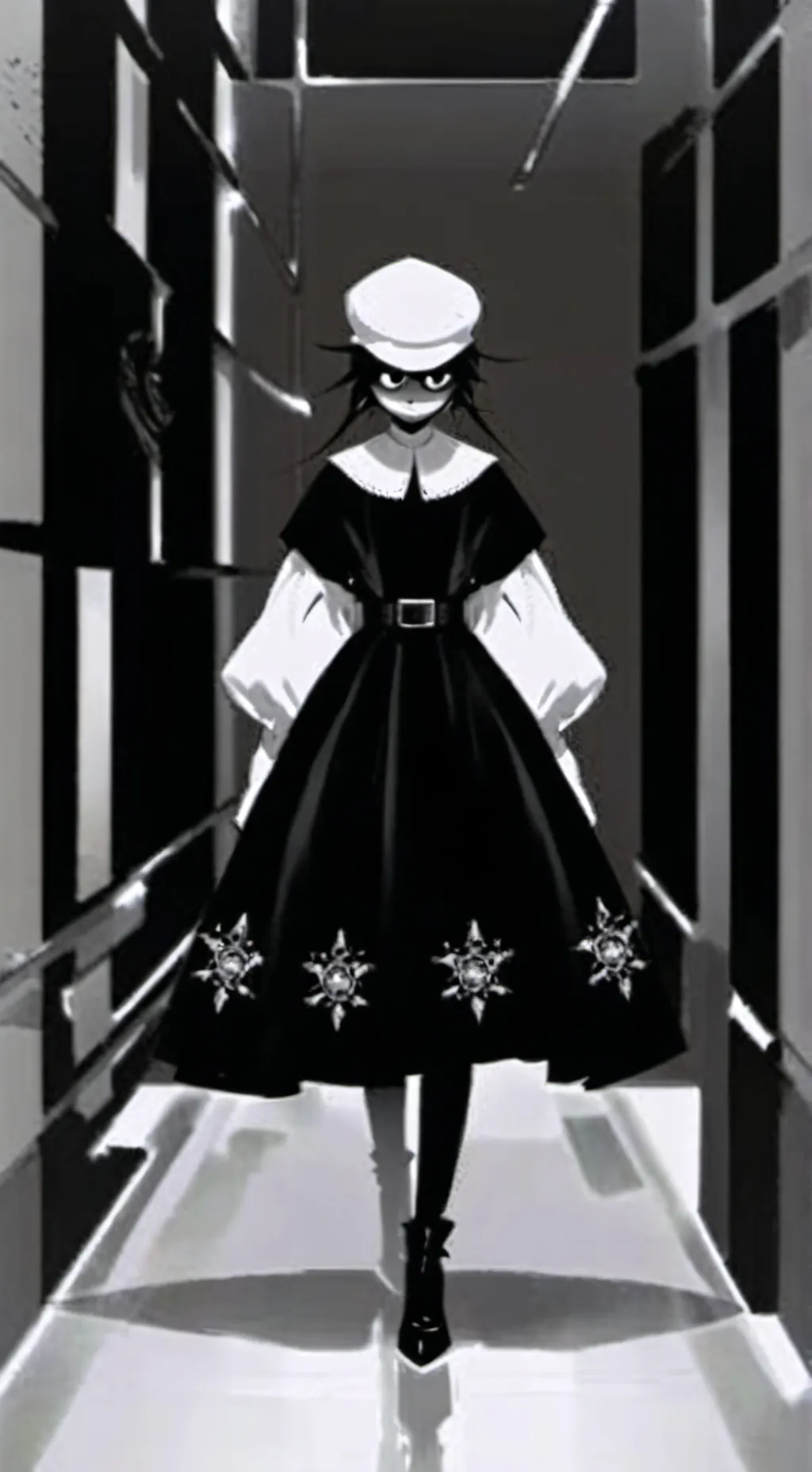 ai character: Black sprunki background