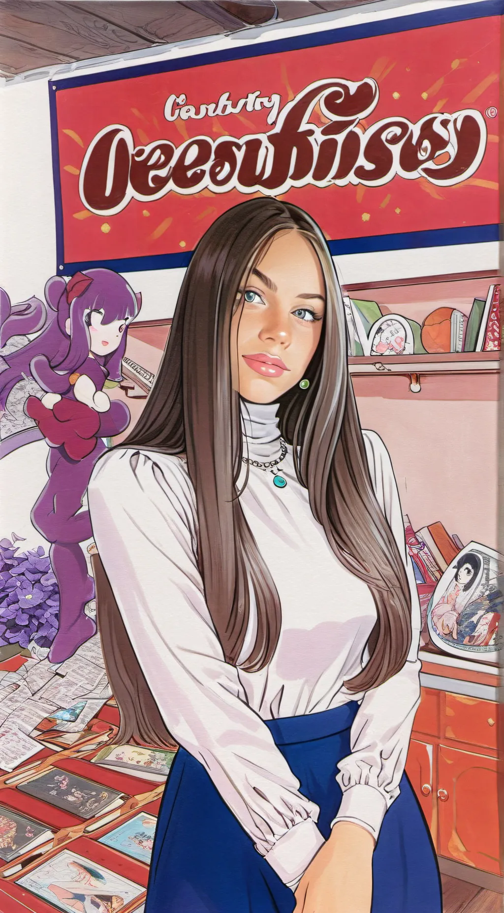 ai character: Lisa Luchetta  background