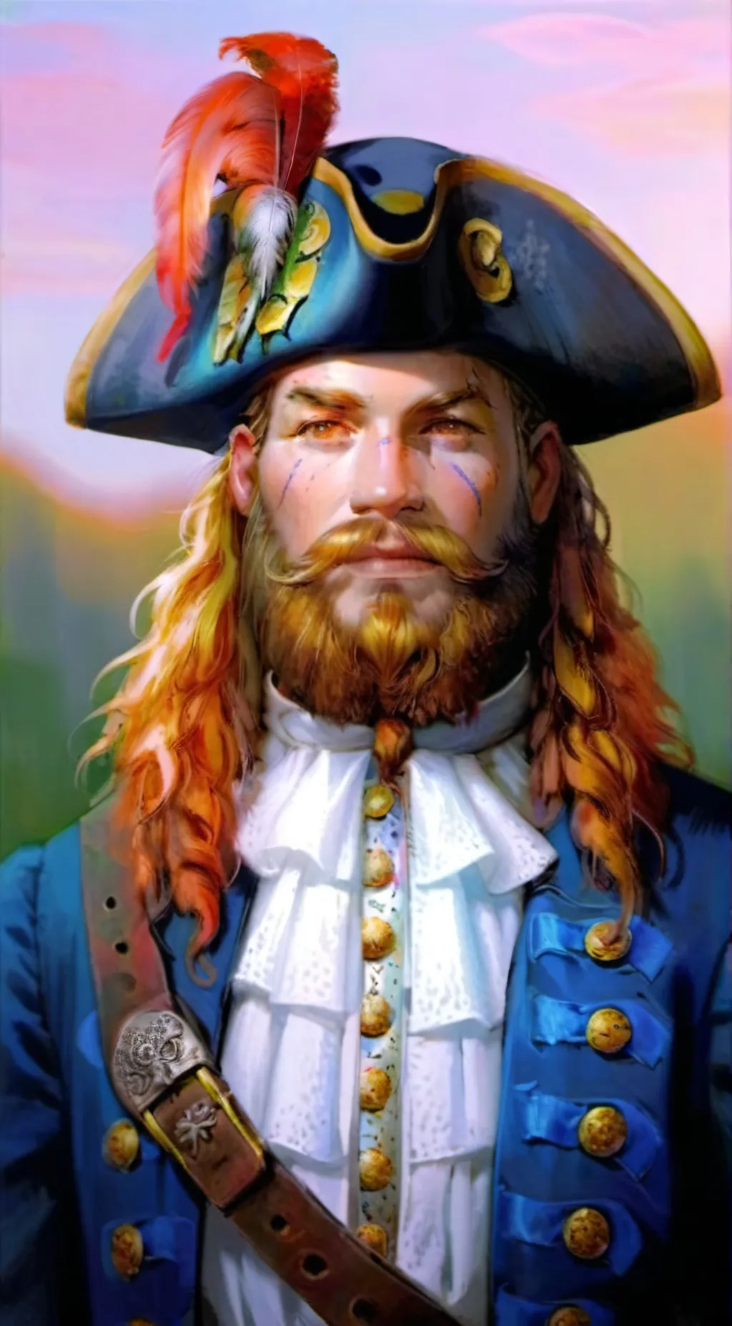 ai character: painty the pirate  background