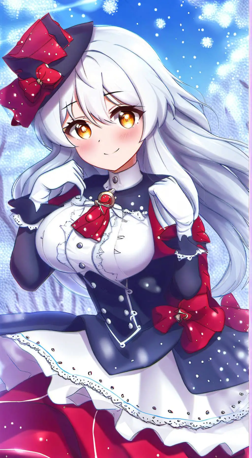 ai character: Holly ❄️  background