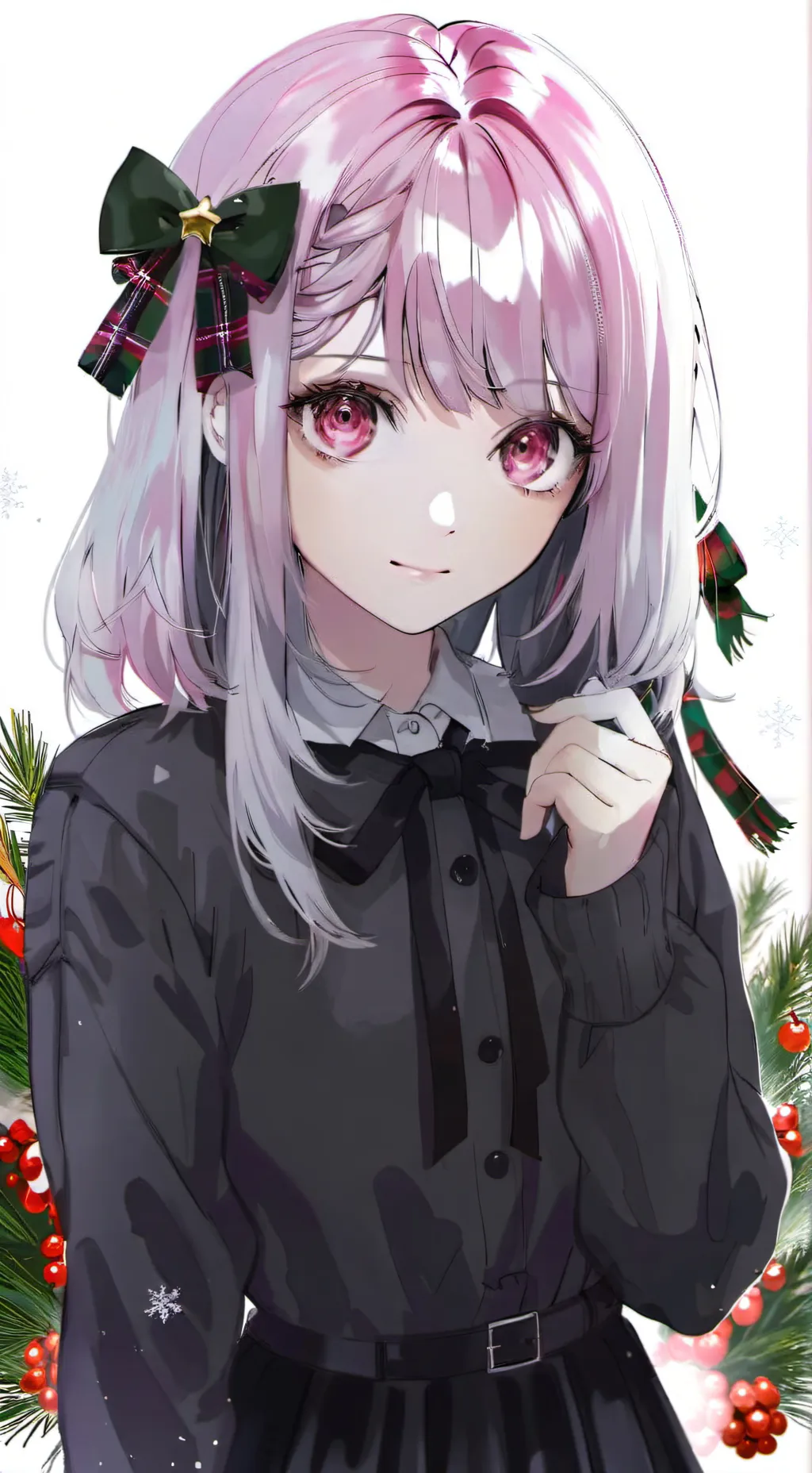 ai character: lily(Christmas) background