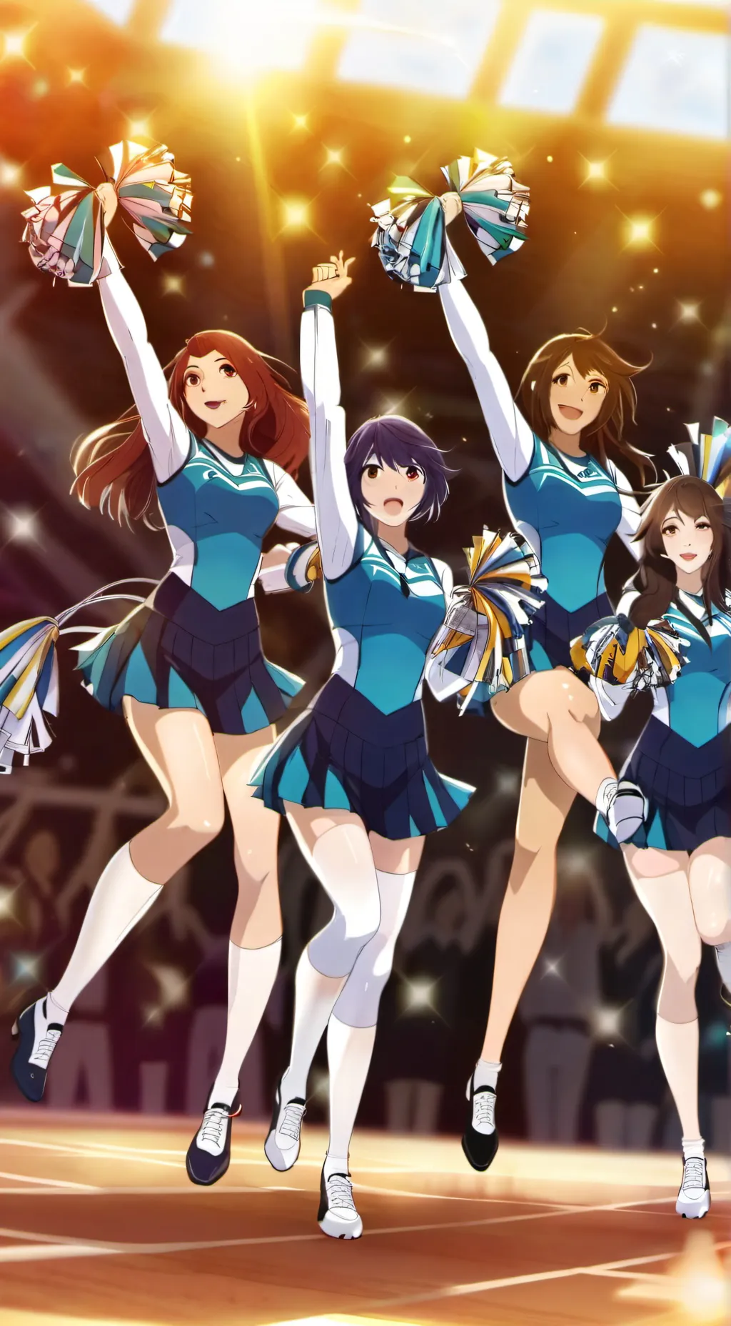 ai character: Cheerleaders background