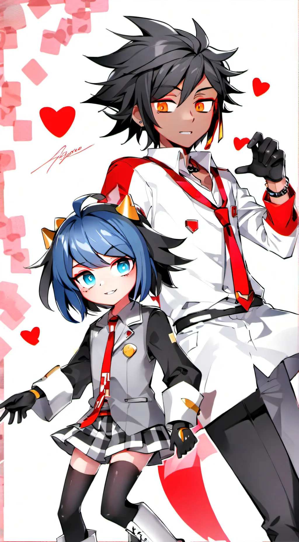 ai character: shadow background