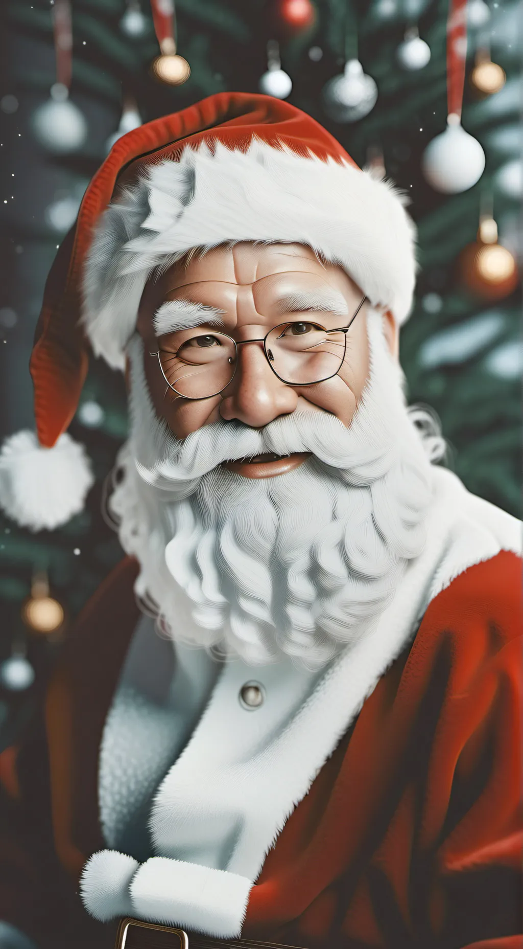 ai character: santa clause background