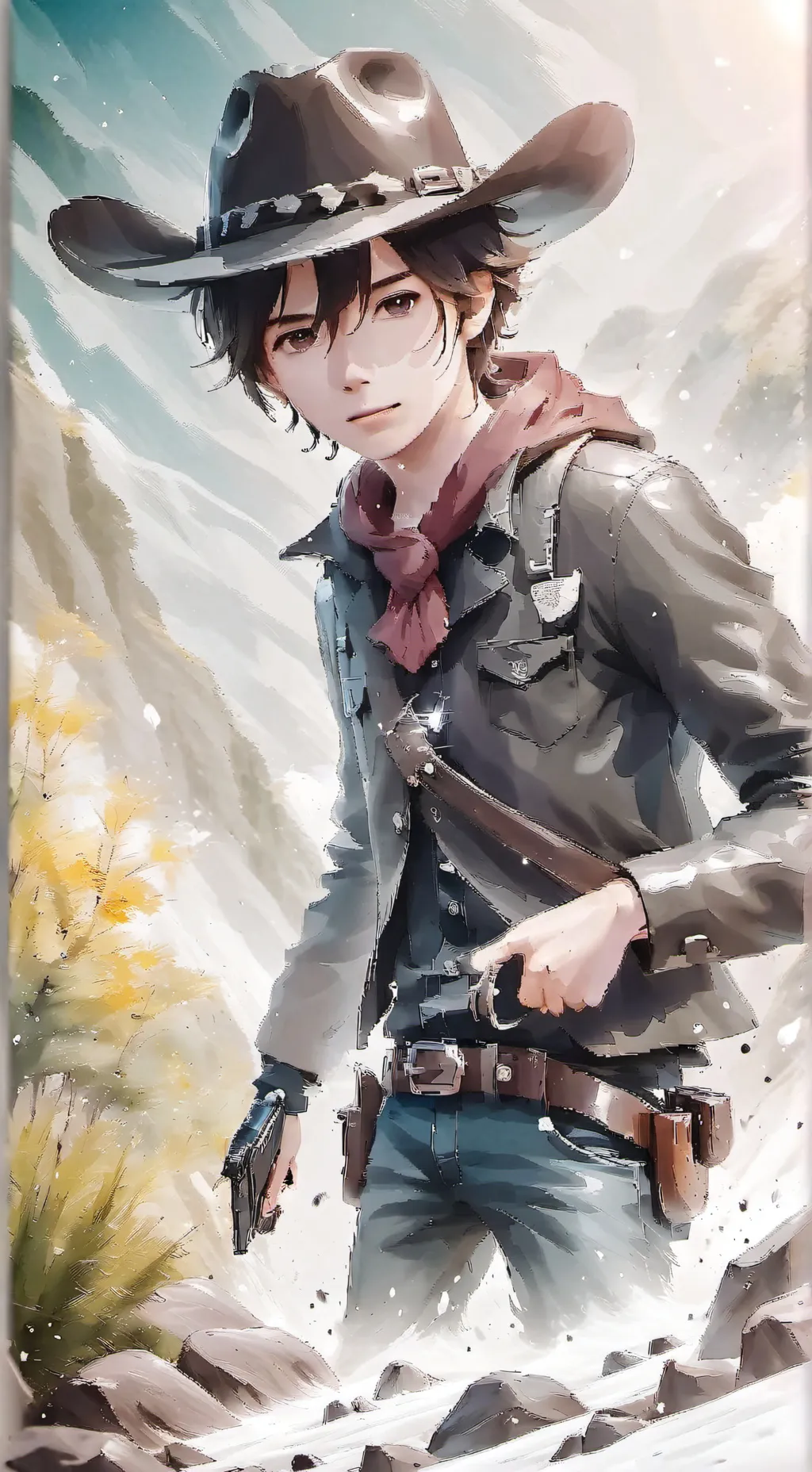 ai character: Carl grimes  background
