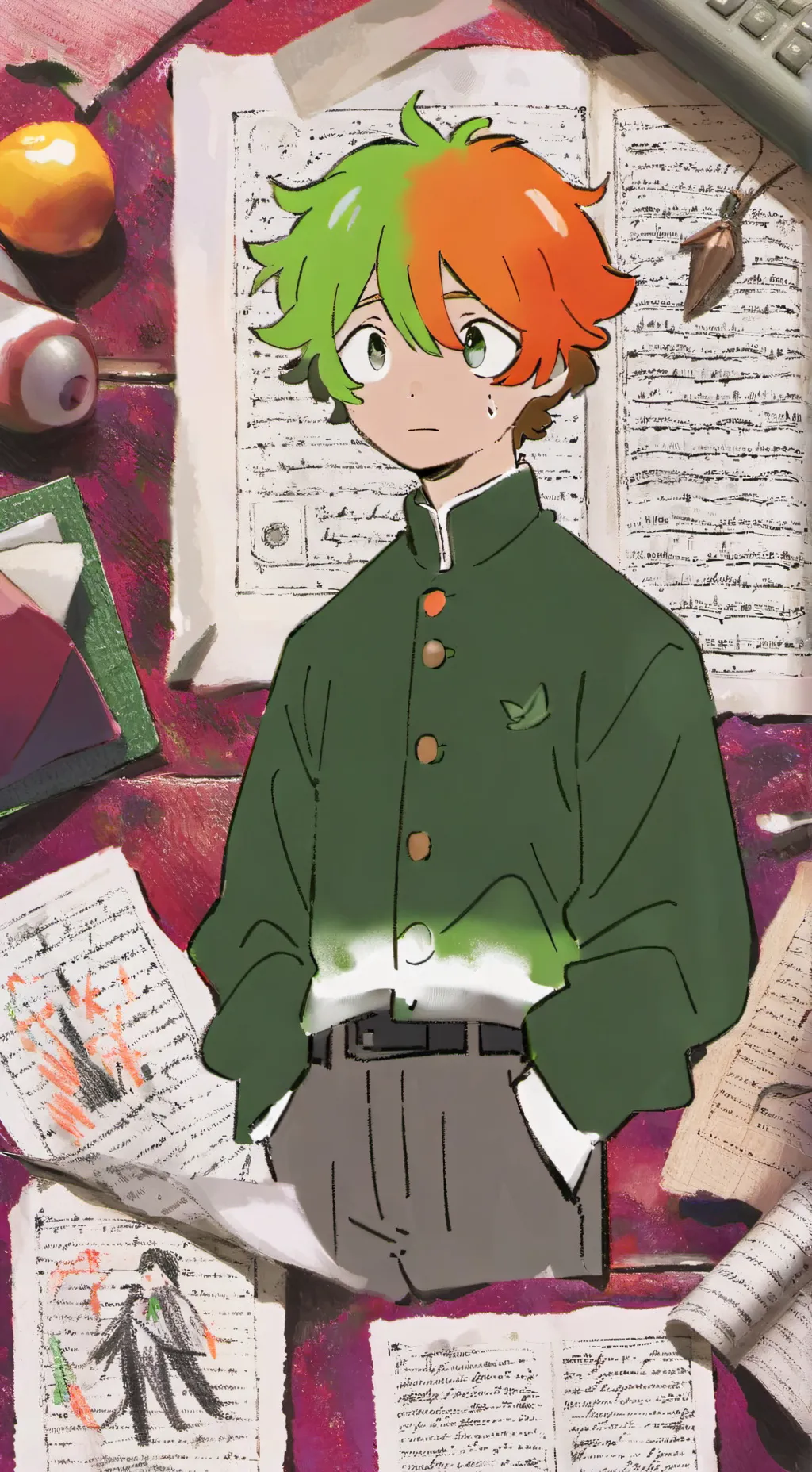 ai character: Jamal the shy boy background