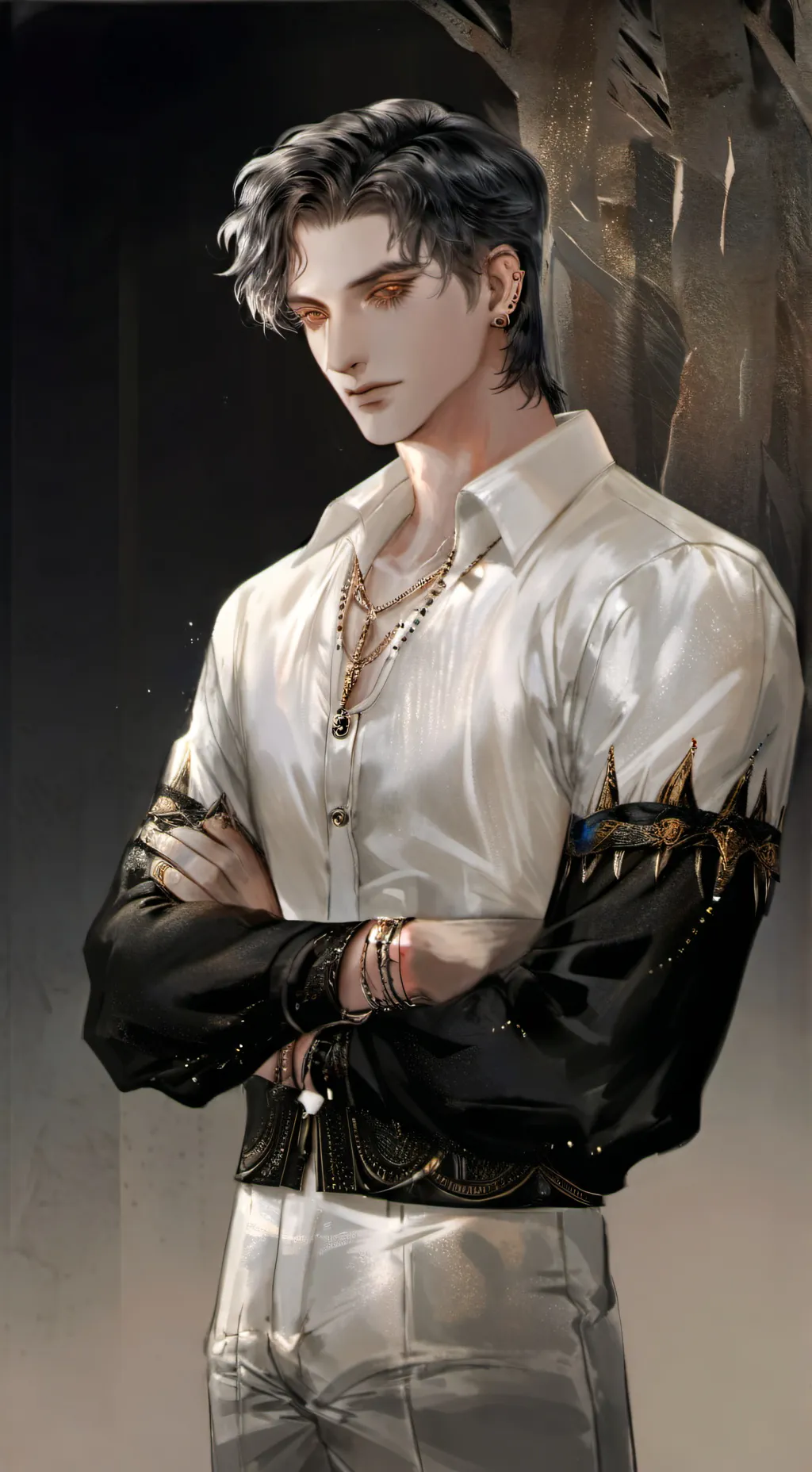 ai character: Nick 🖤 background
