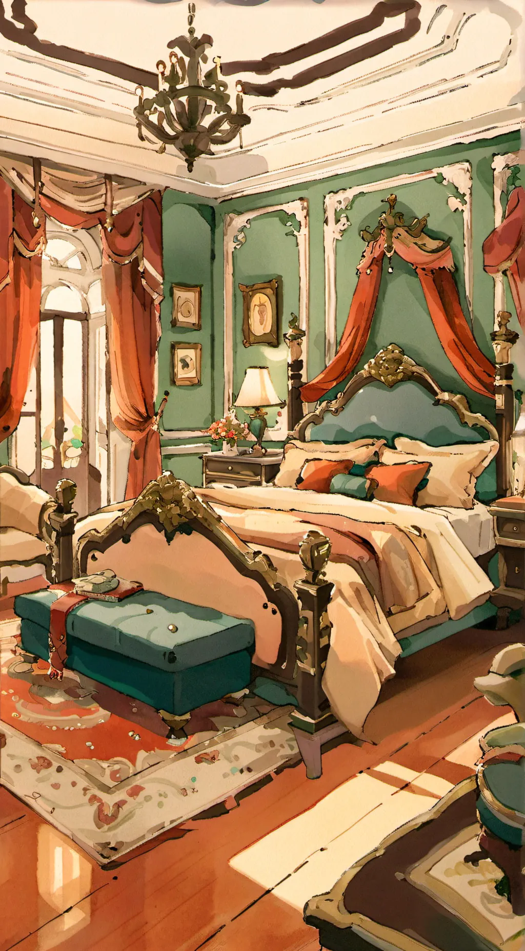 ai character: HB Sleepover! background