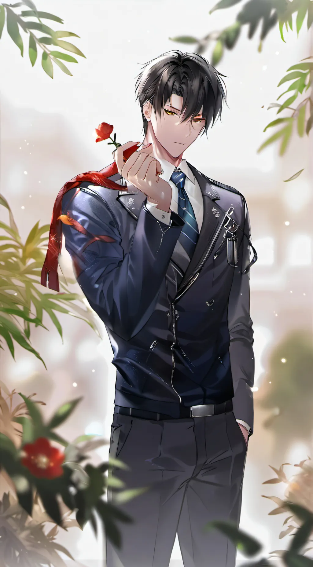 ai character: Sebastián  background