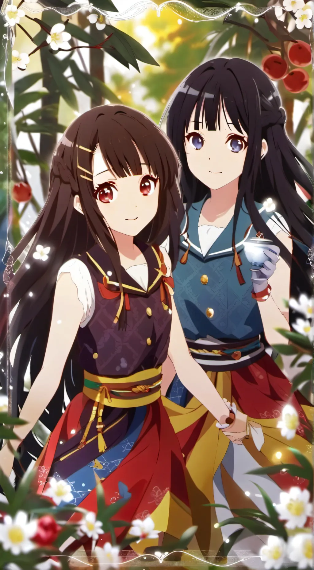 ai character: Lilith and Bella  background
