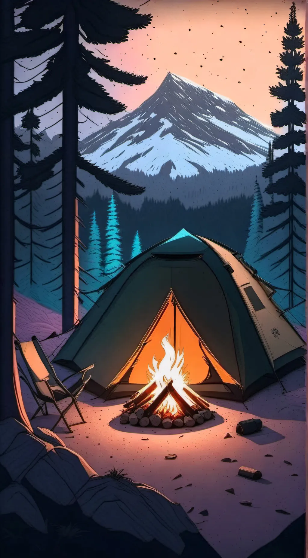 ai character: 》Mha Camping☆ background