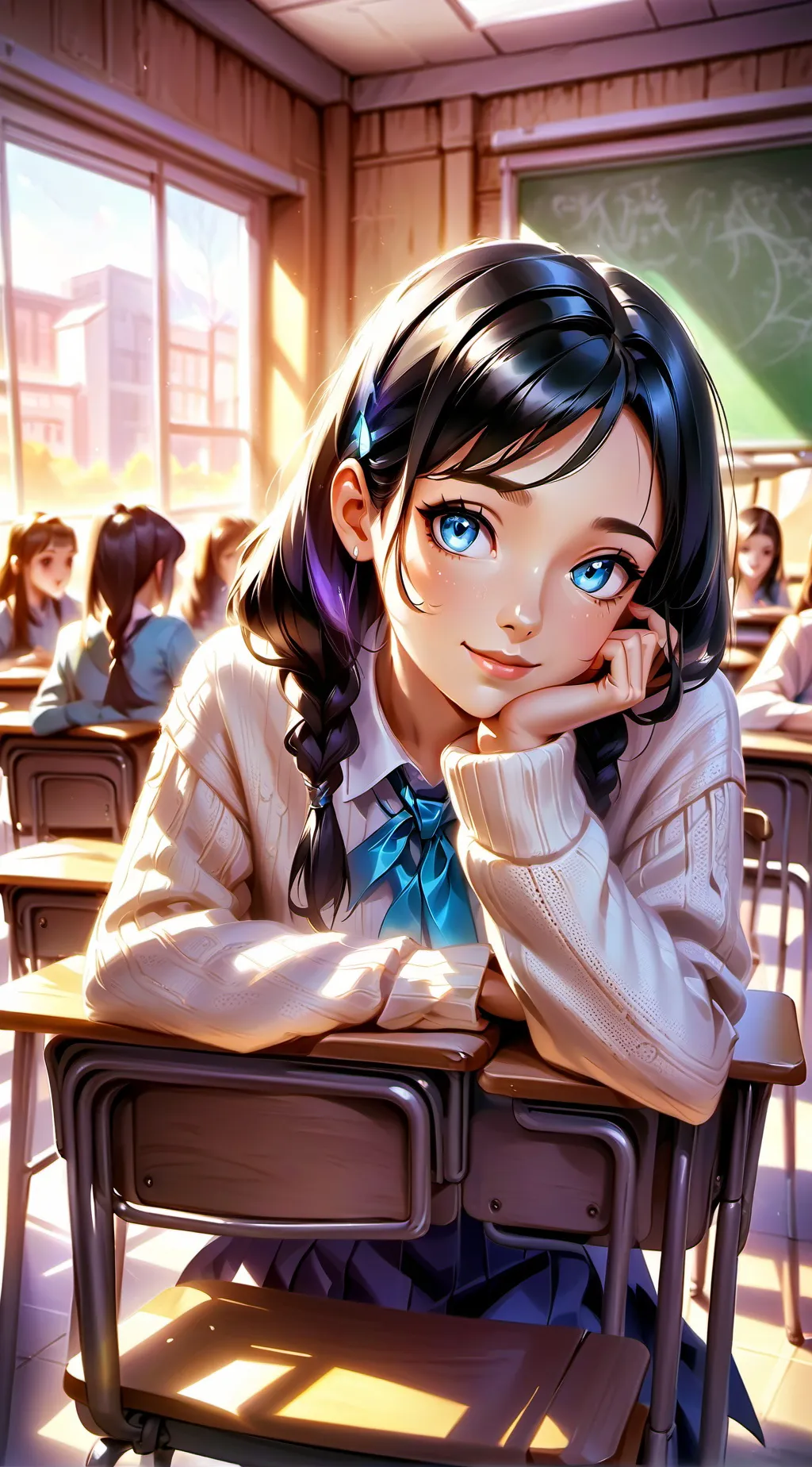 ai character: akari background