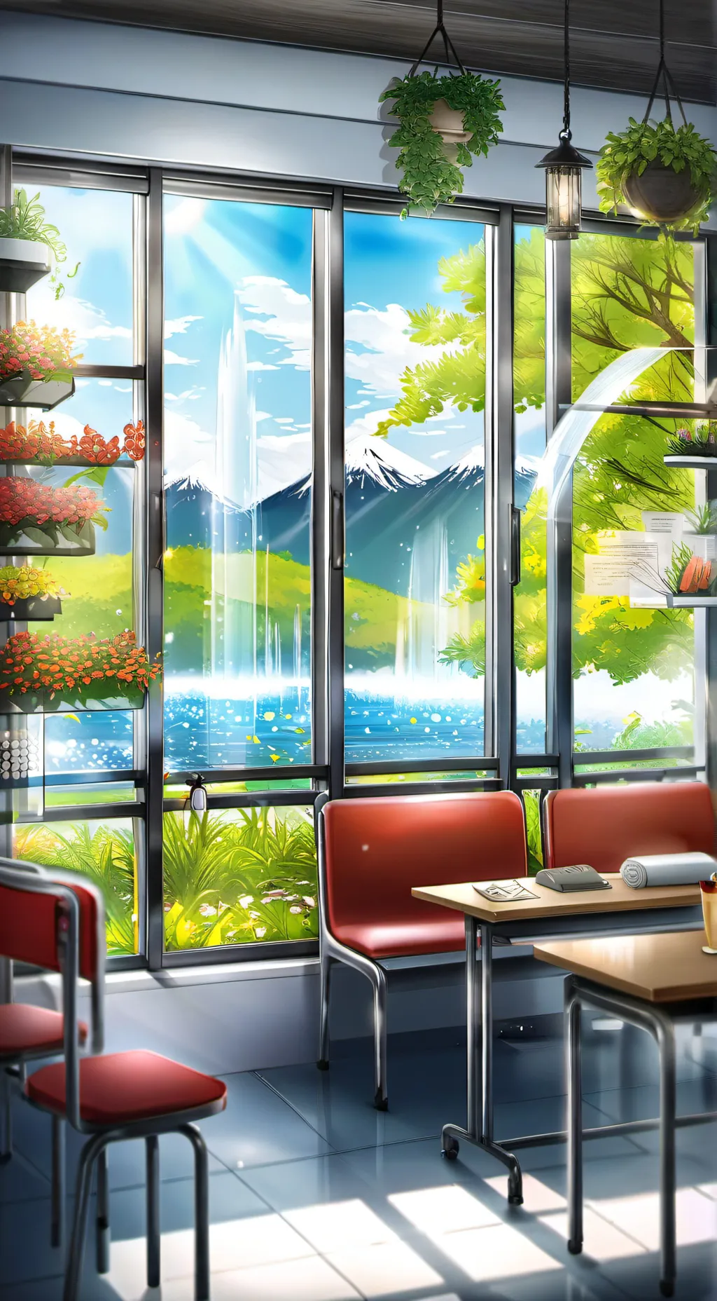 ai character: escola background
