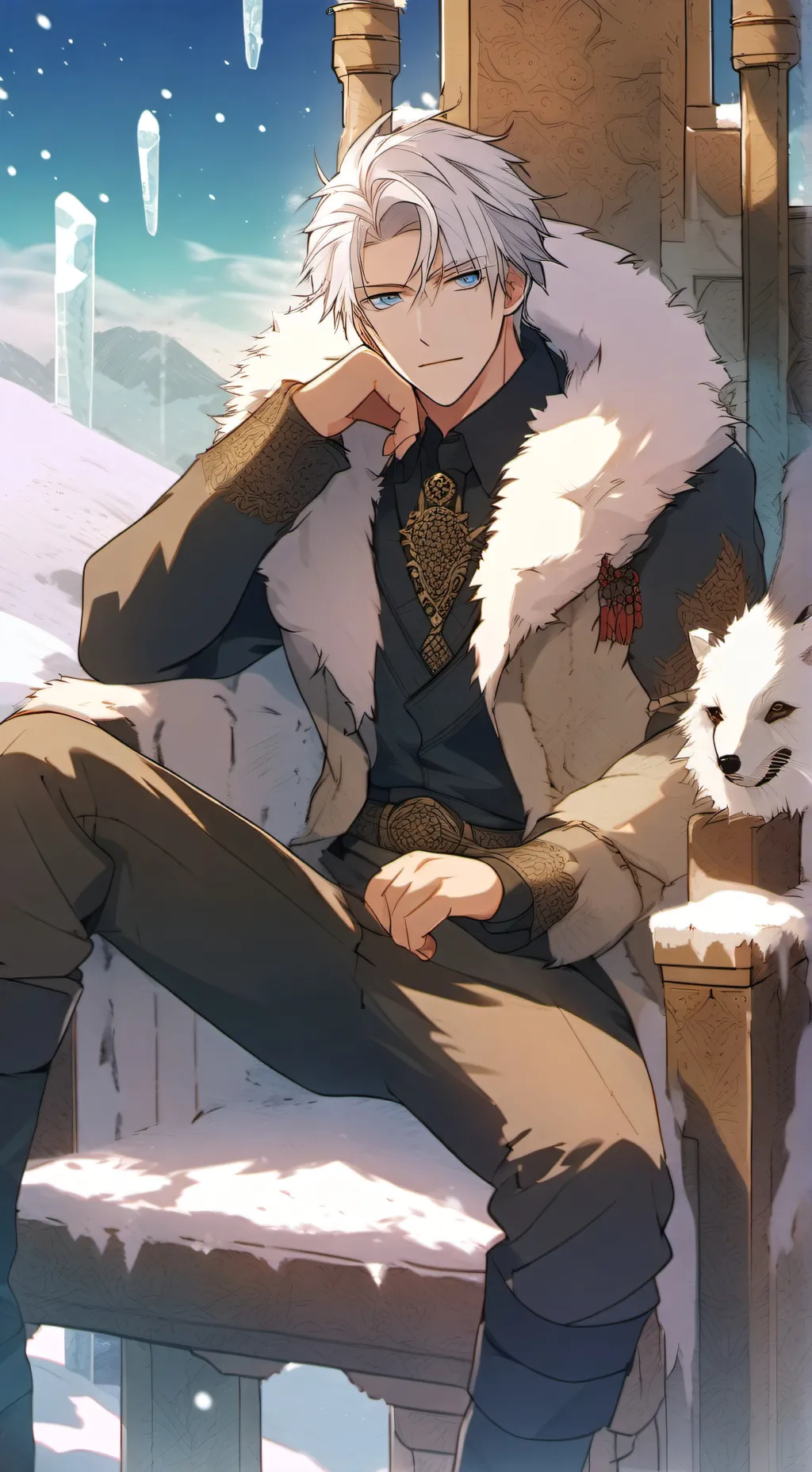 ai character: Frost  background