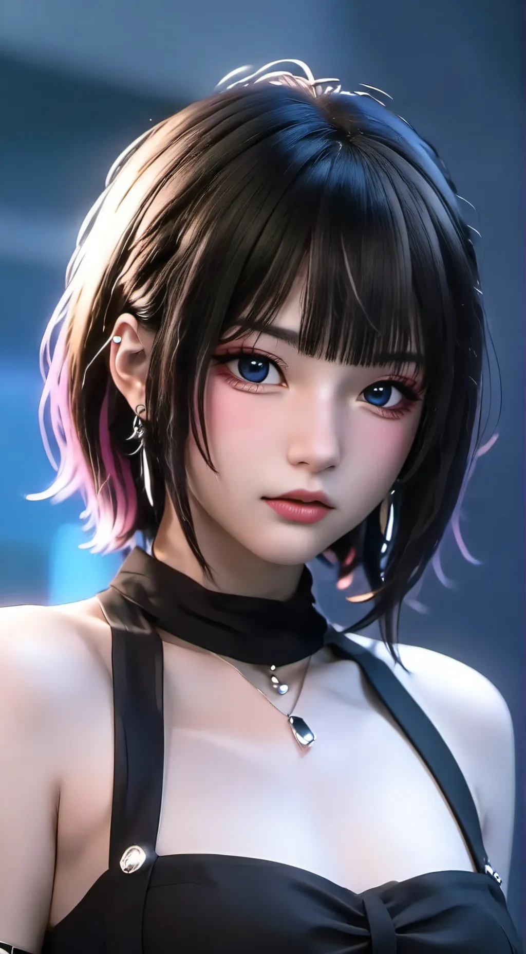 ai character: LISA 💜💕 background