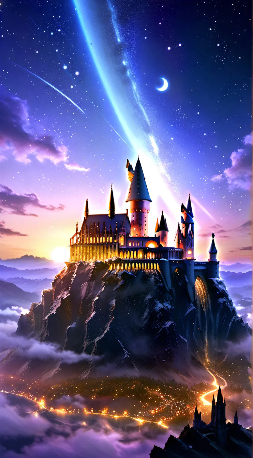 ai character: Hogwarts. background