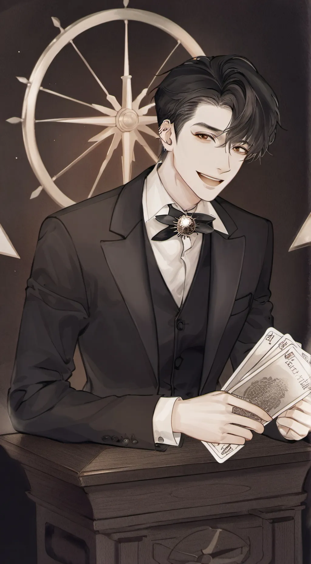 ai character: quiz show background