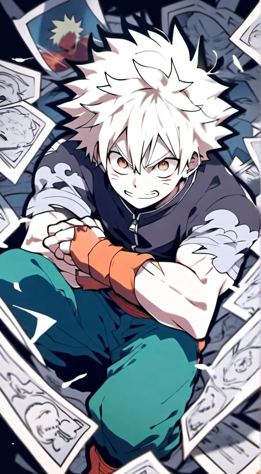 ai character: Bakugo Torture background