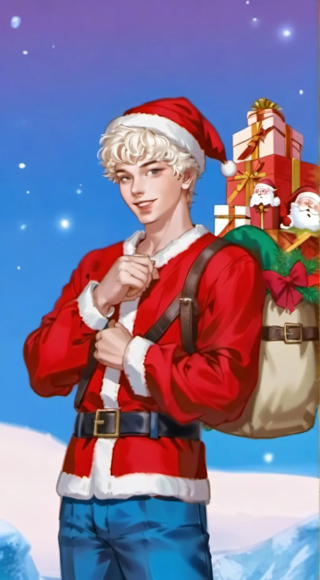 ai character: Santa [dti] background