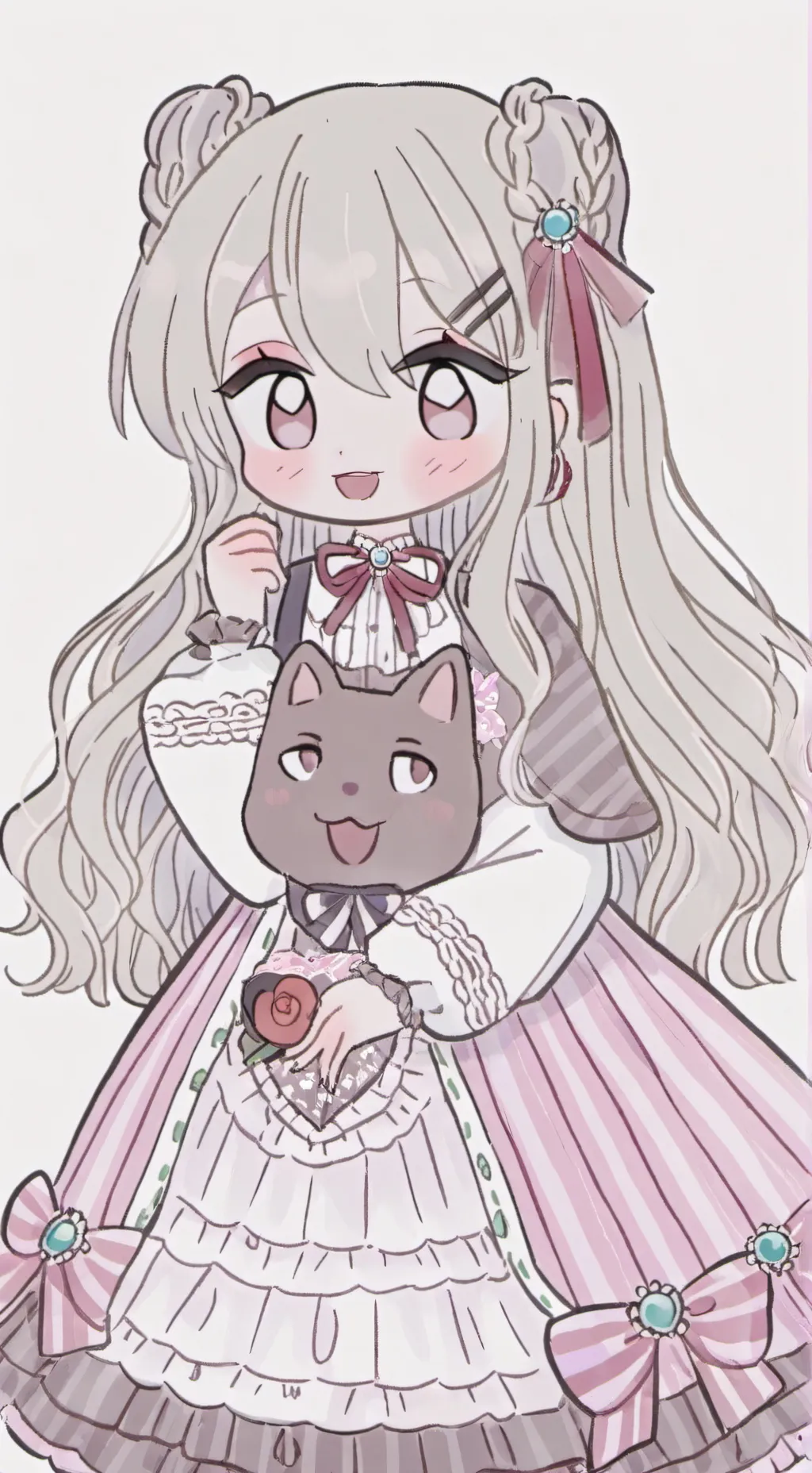 ai character: MARRY CHRISTMAS ❤️ background