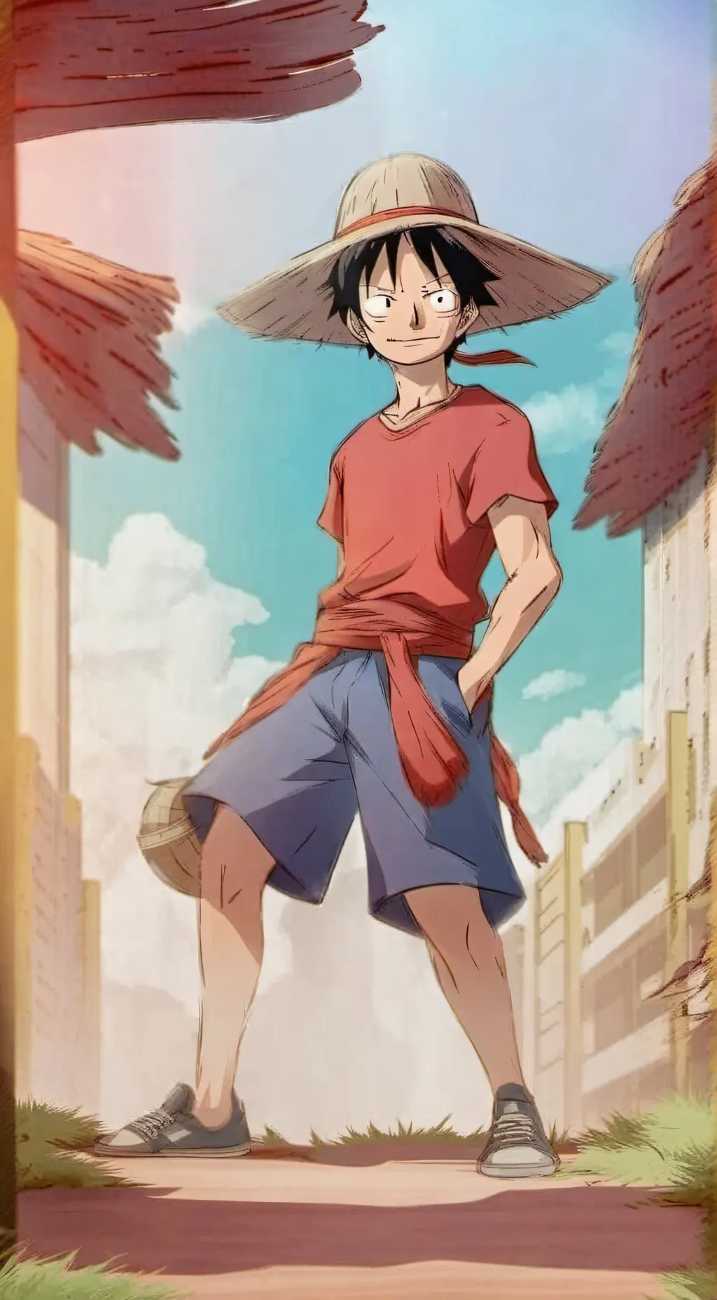 ai character: one piece background