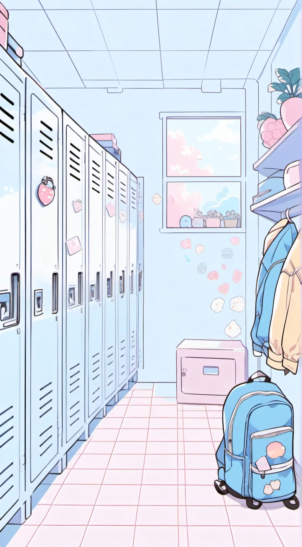 ai character: Bakugo Locker background