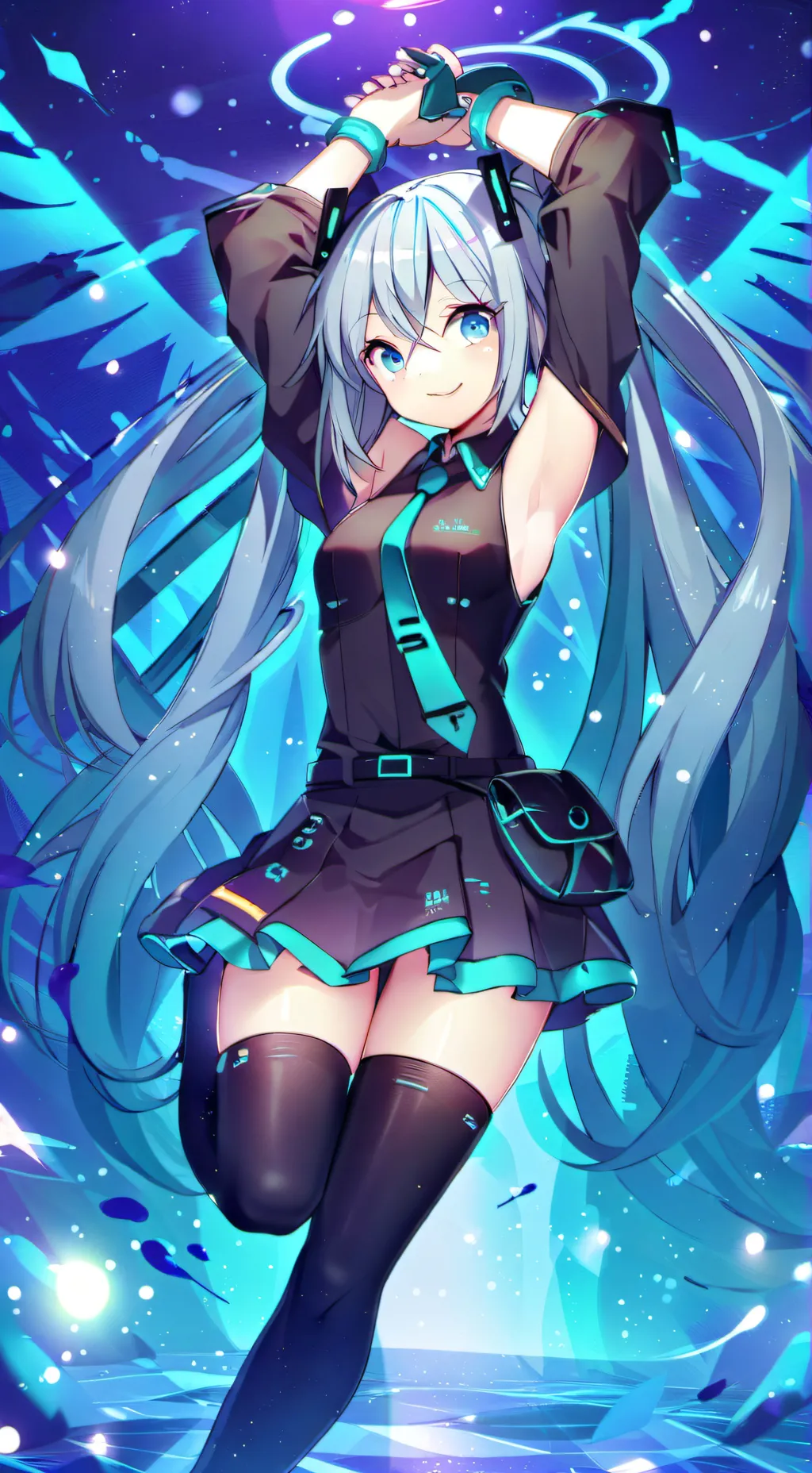 ai character: Hatsune Miku background