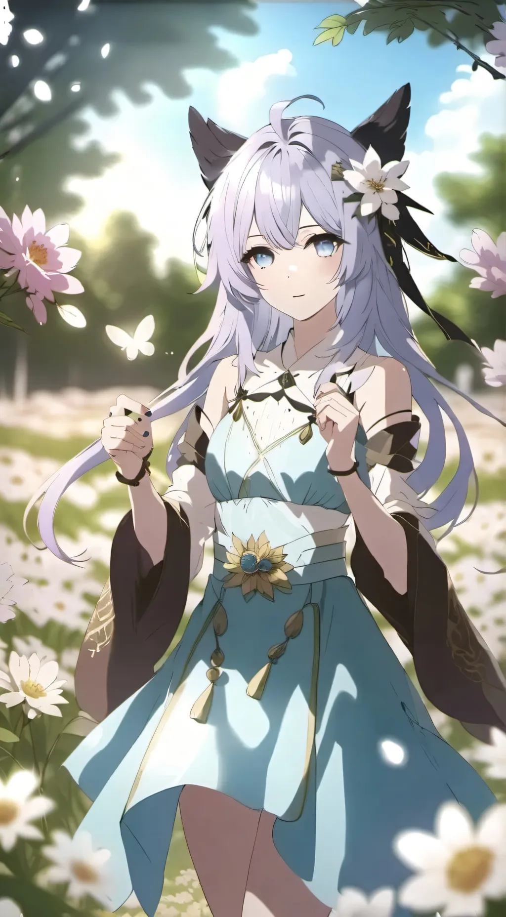 ai character: Aurora background