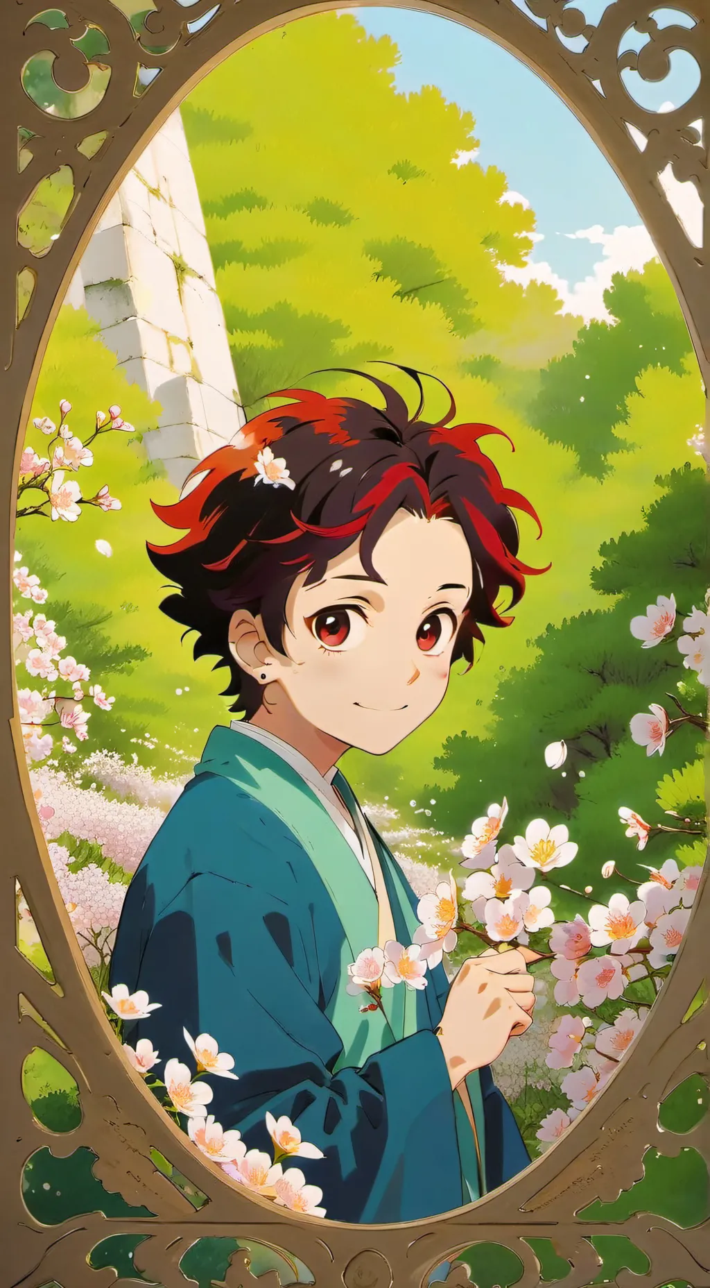 ai character: kny background