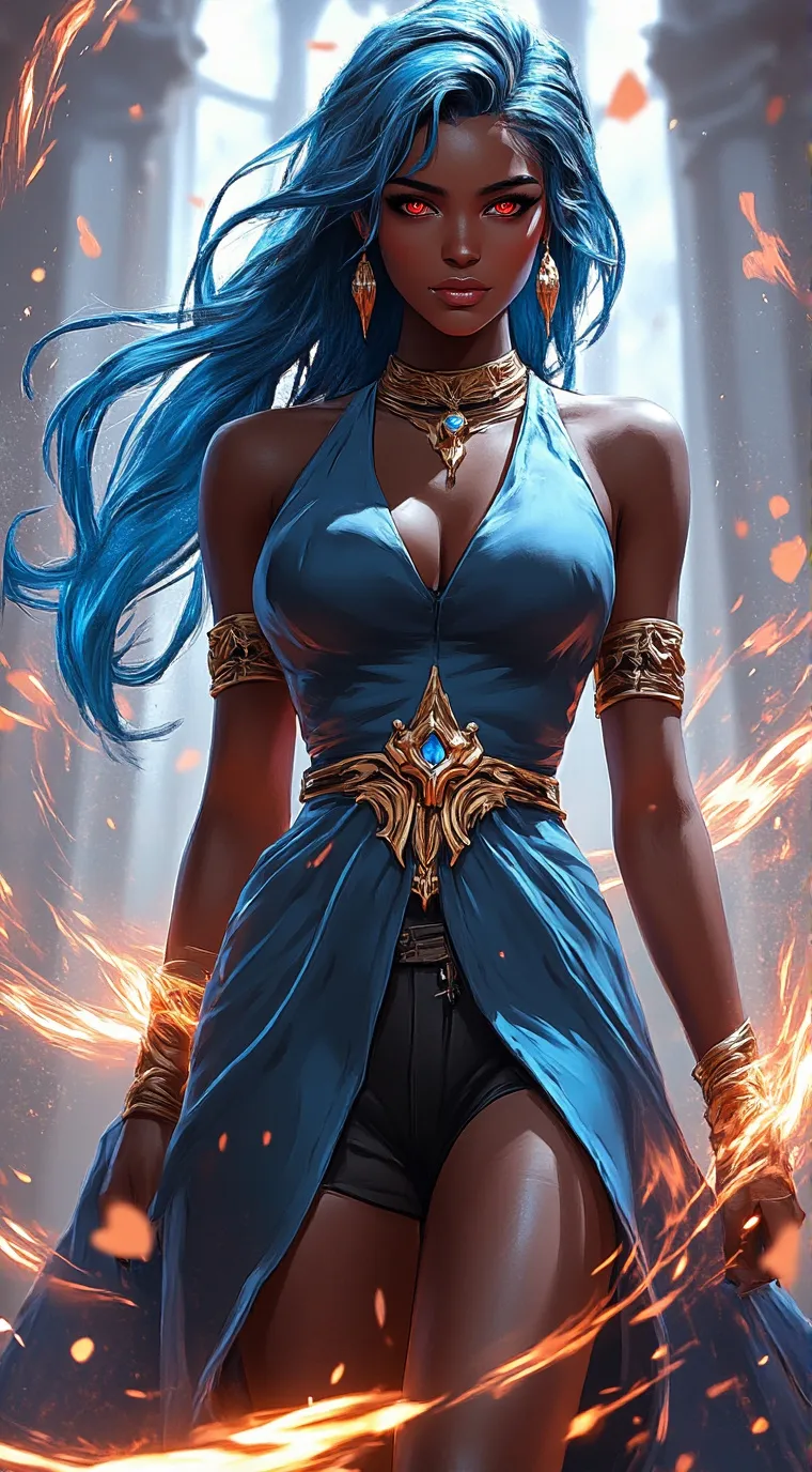 ai character: Sapphire background